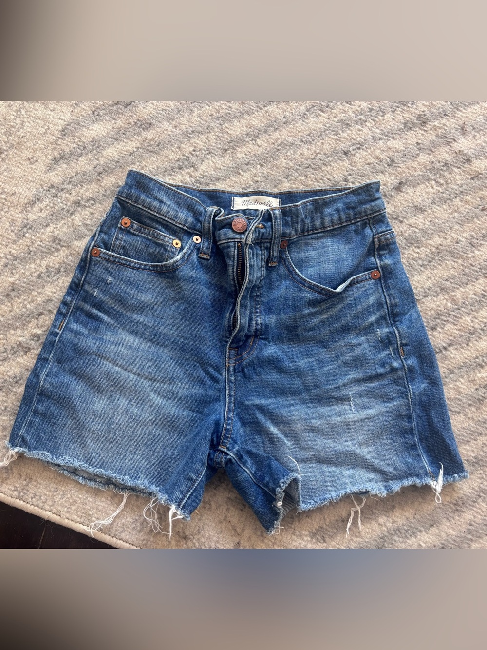 Madewell Vintage Wash Blue Denim Cutoff Shorts